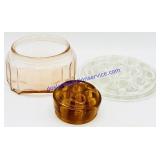 3 Misc Glassware Pieces