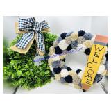 Blue Decorative Wreaths