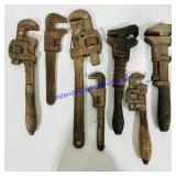 Lot Of Pipe Wrenches