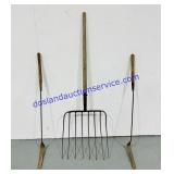 Hay Fork and Weed Choopers