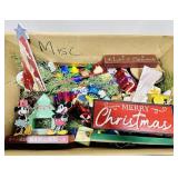 Medium Box of Miscellaneous Christmas Decorations