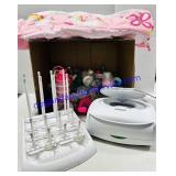 Bottle Rack, Wipe Warmer, High Chair Cover,