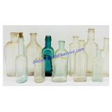 12 Antique Medicine Bottles