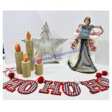 Scenic Illuminated Star, Tree Topper, Wooden