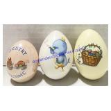 3 Ceramic Eggs