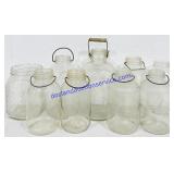 9 Misc Large Mason Jars