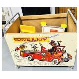 Toy Box With Toys 24"x22"x16"