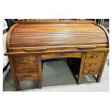 Wooden Shuddered Secretary Desk 58" Long