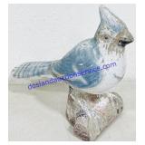 Concrete Bluejay Figure