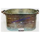 Tarnished & Dented Copper Wash Tub