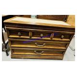 Marble Top Wooden Dresser 40x17x28"