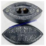 2 Cast Iron Clothes Irons