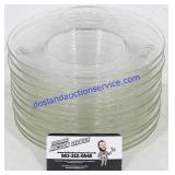 13 Pc Glass Salad Plate Set