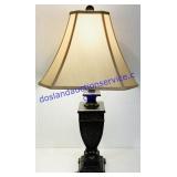 Cloth Shade Resin Base Lamp (Working)