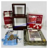 Wood Shelves, Tablecloths and Cloth Napkins