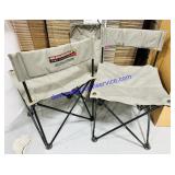 2 Canvas Folding Bag Chairs