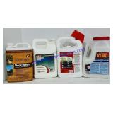 Deck Wash, Rubber Rood Cleaner, Bug Stop and Ice