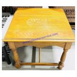 Wooden Homecoming Lamp Table (26x26x22")