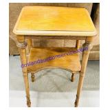 Small Wooden Nightstand/Endtable (27x16x12")