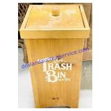Wooden Trash Can (24x12x12")
