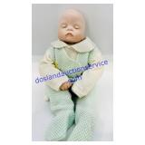 Porcelain Doll (Sleeping Baby, Green Sleeper)