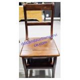 Folding Wooden Chair/Step Ladder