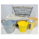 Decorative Baskets, Buckets, & Canister