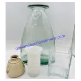 4 Glass Vases