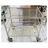 Metal Rolling 3 Tier Rack (33.5x18x32.5")