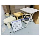 Step Stools and Foldable Table