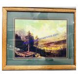 Framed Mountain Scene 18"x22"