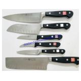 6 Pc Wüsthof Knife Set w/ Ceramic Knife Block