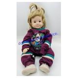 Porcelain Doll (Brown Eyes, Anaheim Ducks Outfit)
