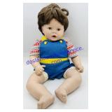 Porcelain Doll (Brown Eyes, Blue Jumper)