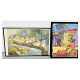 2 Framed Completed Puzzles