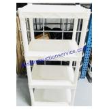 4 Tier Plastic Shelf (22x14x49")