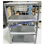 4 Tier Plastic Shelf (34x14x55")