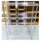4 Tier Metal Shelf (36x14x54", Missing Shelf