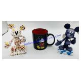 2 Mickey Mouse Figues & Mug