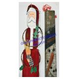 2 Long Wooden Christmas Decor, 25" Tall