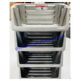 4 Husky Stackable Storage Bins (39x16x55")