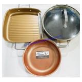 3 Pieces of Copper Cookware