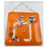 Orange Metal Magnet Board