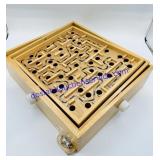 Wooden Rolling Marble Game