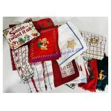 Lot of Holiday Themed Tablecloths