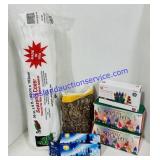 Christmas Lights, Fake Snow and Crinkle Paper