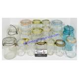 19 Mason/Storage Jars