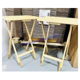 2 Wooden TV Trays