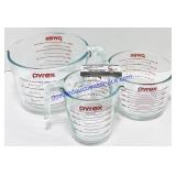3 Pc Pyrex Measuring Cup Set