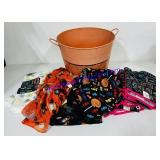 Halloween Themed Bucket, Oven Mitts, Kitchen